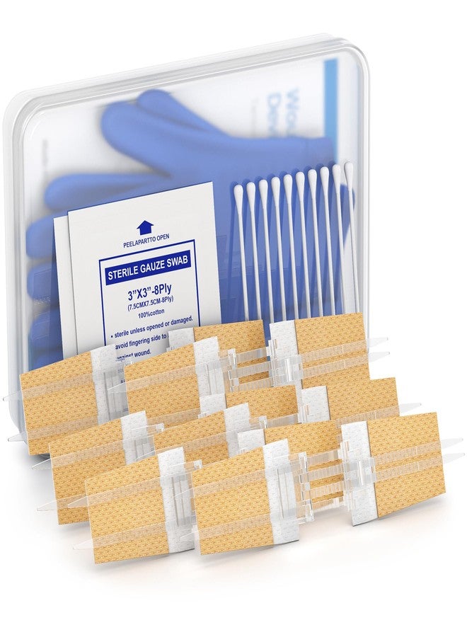 SEABIRD Zip Stitch Wound Closure Kit, Butterfly Bandages,Quick Clot for Easy Use, Surgical Quality,Emergency Laceration Closures Strips, Suture-Free Surgical Repairment, First Aid Wound Care (Yellow, 6) - Image 1